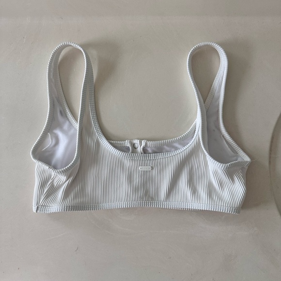 White Ribbed Bralette - Picture 2 of 4